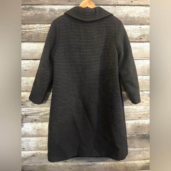 1960’s Vintage A Saltaire Fabric ribbed grey coat, size S/M (no tags) - Picture 2 of 3